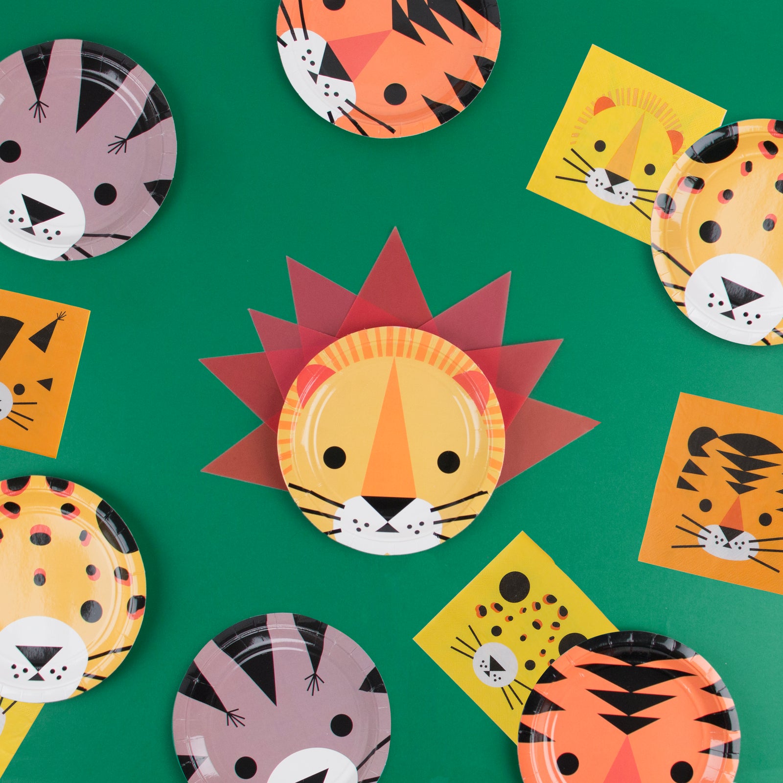 Mini Felines Plate Napkins