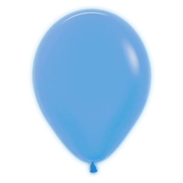 Neon Blue Latex Balloons 