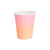 Sunset Ombre Paper Cups Cut Out