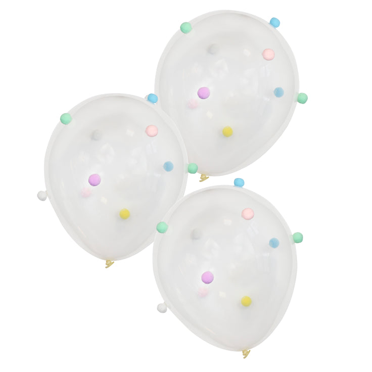 Pastel Pom Pom Party Balloons Pastel Party
