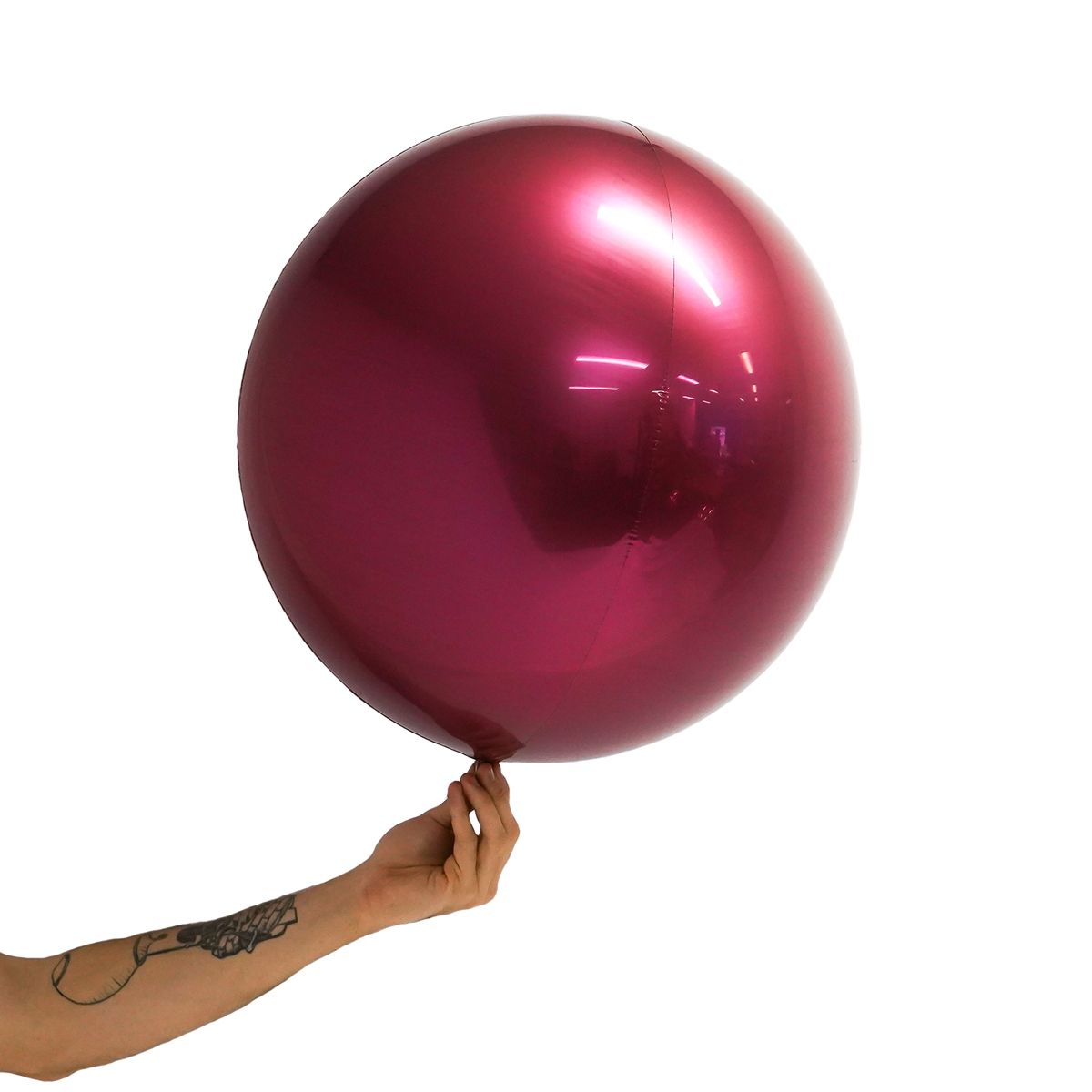 Metallic Burgundy Sphere Balloon 20&quot;
