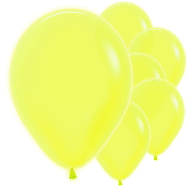Neon Yellow Latex Balloons