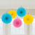 Multicolored Party Fan Decorations 