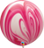 Large Red & White SuperAgate Balloon 30”