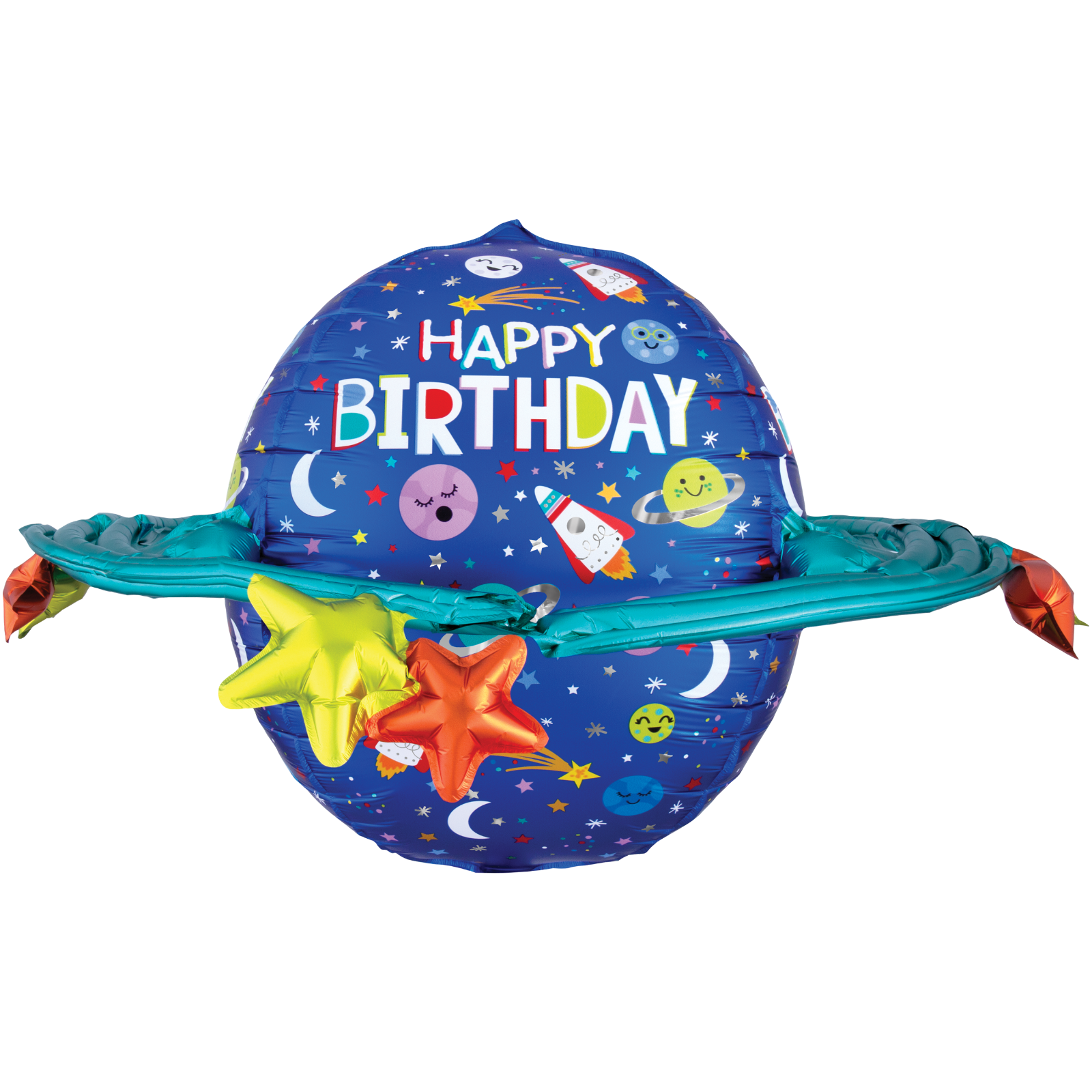 Giant Happy Birthday Galaxy Foil Balloon