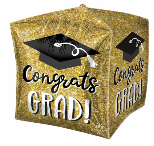 Congrats Grad Graduation Cube Shape Balloon