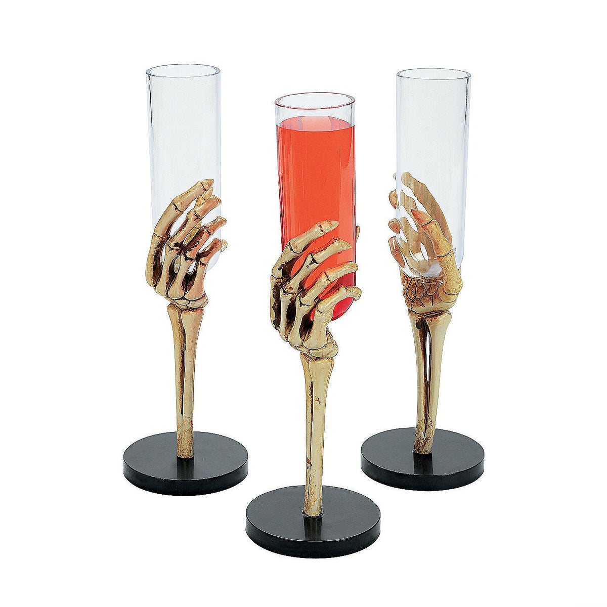 Skeleton Hand Plastic Glasses  