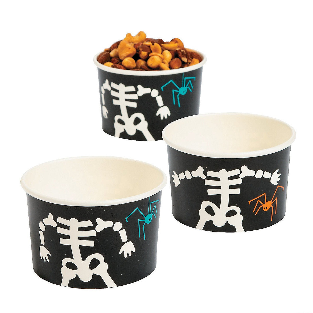 Halloween Skeleton Snack Cups 