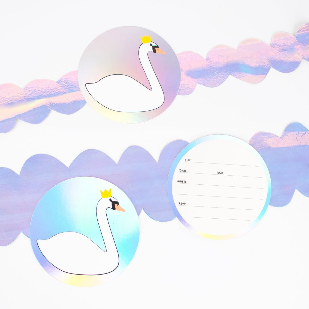 Sweet Swan Invitation Cards