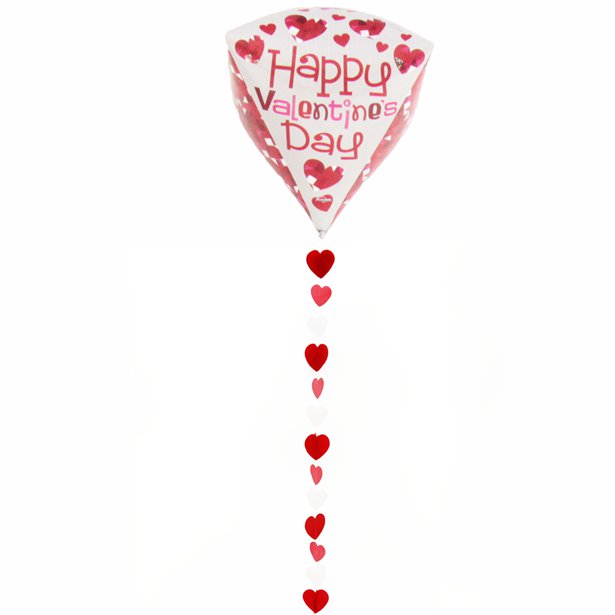 Red, Pink & White Balloon Tail 
