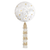 Giant Balloon with DIY Tassels - White & Gold 