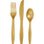 Glittering Gold Assorted Plastic Cutlery