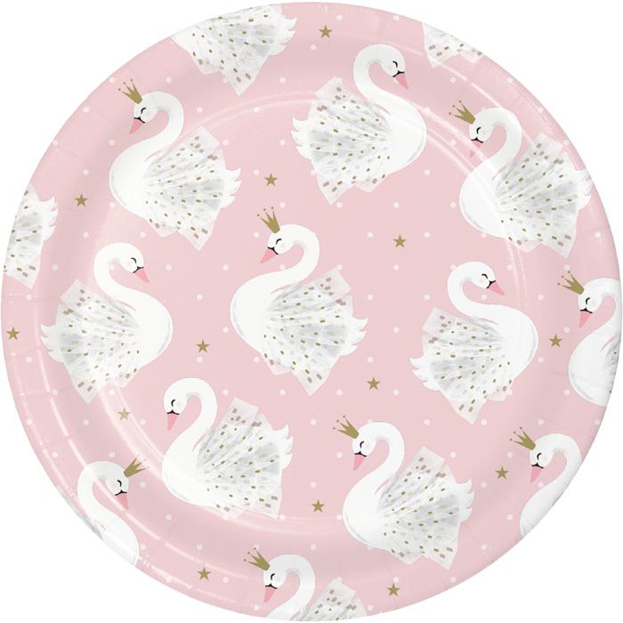 Stylish Swan Party Luncheon Plate 
